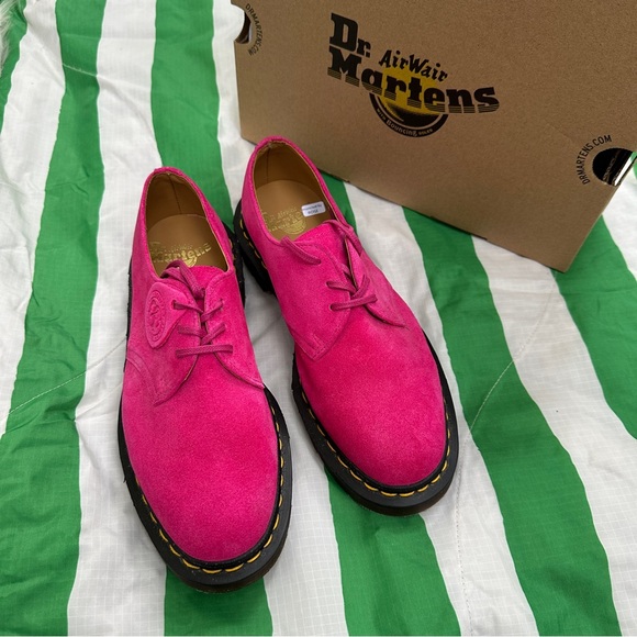 Dr. Martens Shoes - DR MARTENS 1461 made in England pink suede oxfords